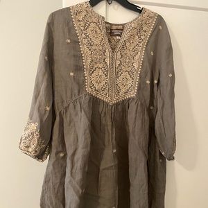 Johnny Was dress with slip. RN 149414